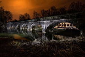 Nine Mile Creek Aqueduct at Night, Camillus NY